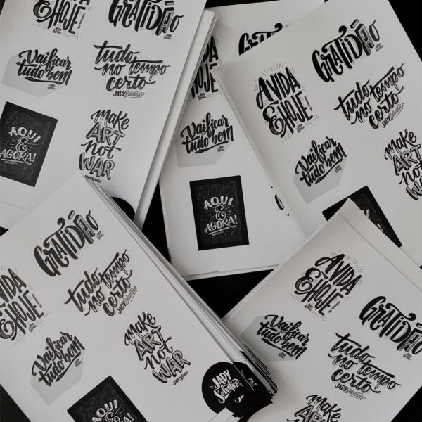 Cartela de Adesivos
